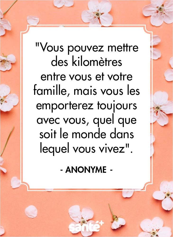 Citations sur la distance entre les familles