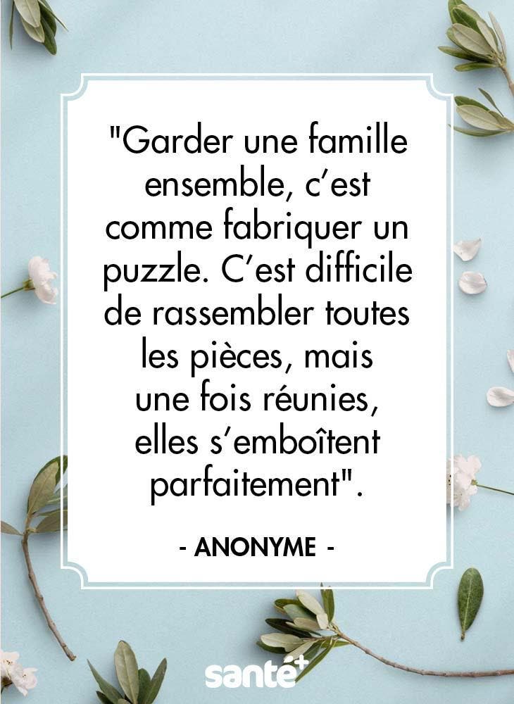 Citations sur la distance entre les familles