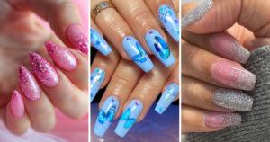 21 idées d’ongles ombrés pailletés à essayer en 2024