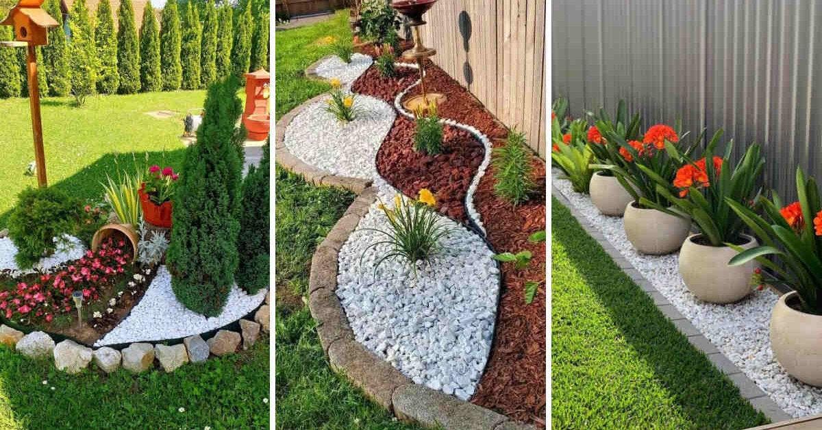 26 idées créatives pour embellir votre jardin avec des galets