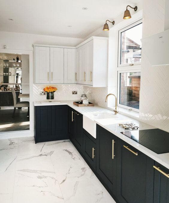 Marble kitchen tiles