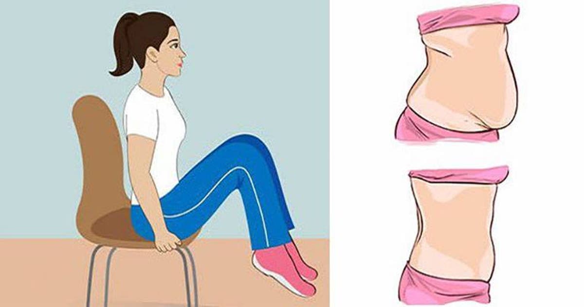 5 Exercices Qui Vont Degonfler Votre Ventre Pendant Que Vous Etes Assis