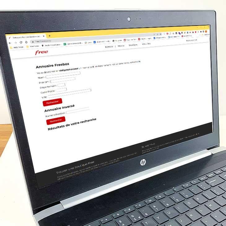 Site web freebox
