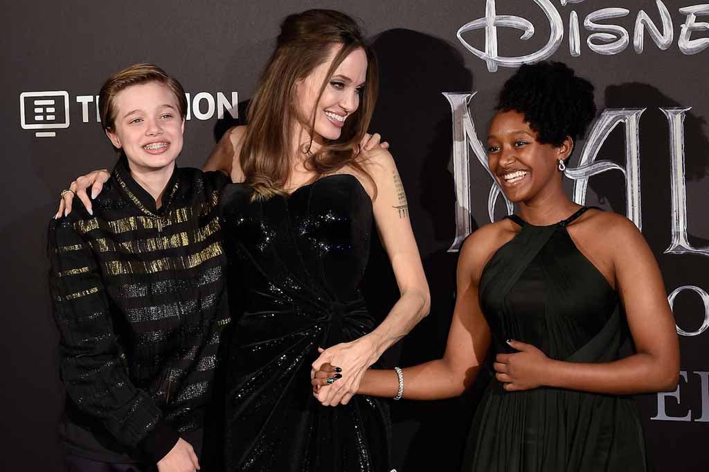 Angelina Jolie avec ses deux filles