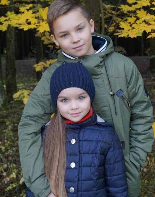 Anna Knyazeva et son grand frère