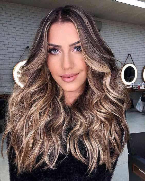 Balayage blond et dégradé