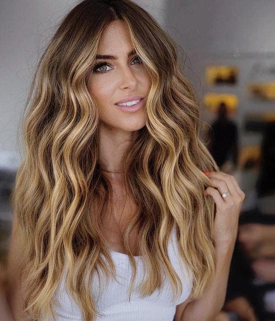 Balayage miel et caramel