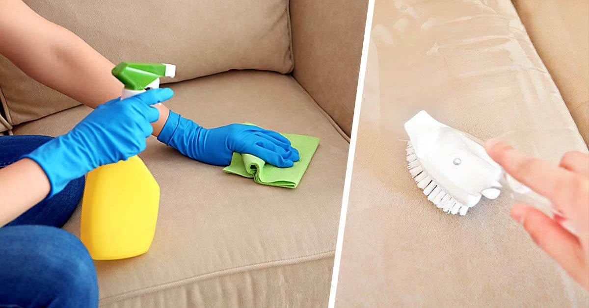 Voici comment nettoyer le canapé et le rendre tout propre avec une astuce  de génie à 25 centimes