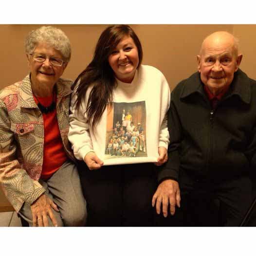 Chelsea Dyck et ses grands-parents