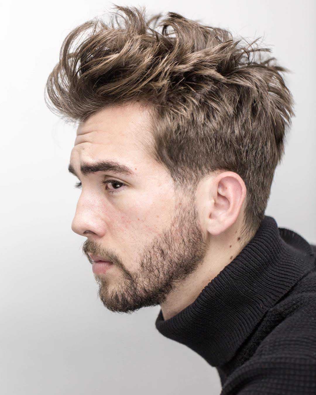 Coiffure taper avec barbe