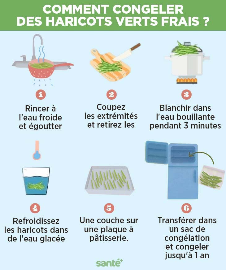 Comment congeler des haricots verts frais