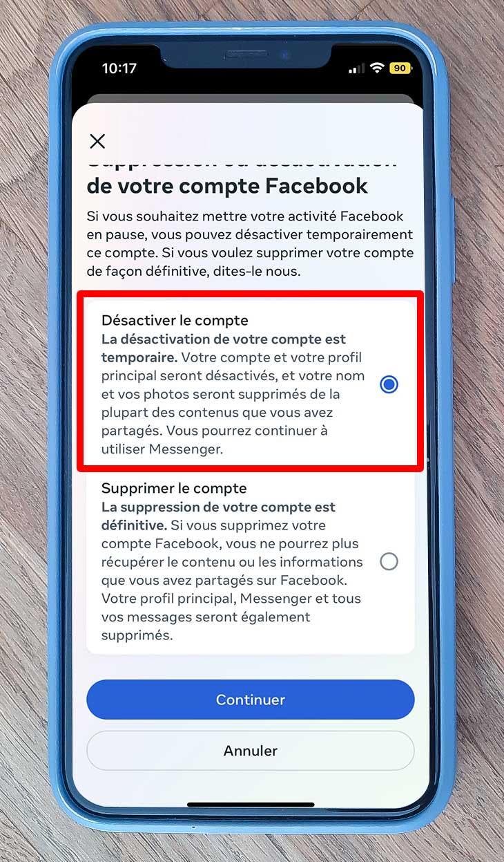 Désactiver le compte - comment supprimer ou désactiver son compte facebook 