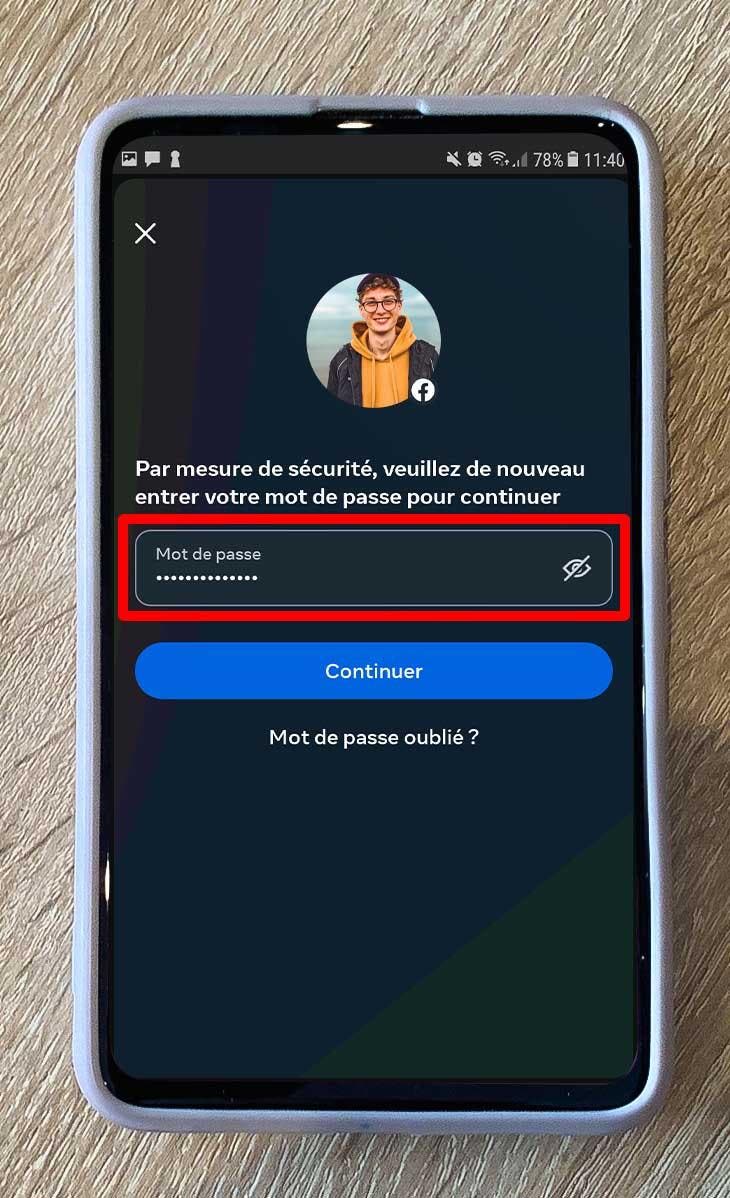 Saisir le mot de passe pour confirmer la désactivation du compte - comment supprimer ou désactiver son compte facebook 