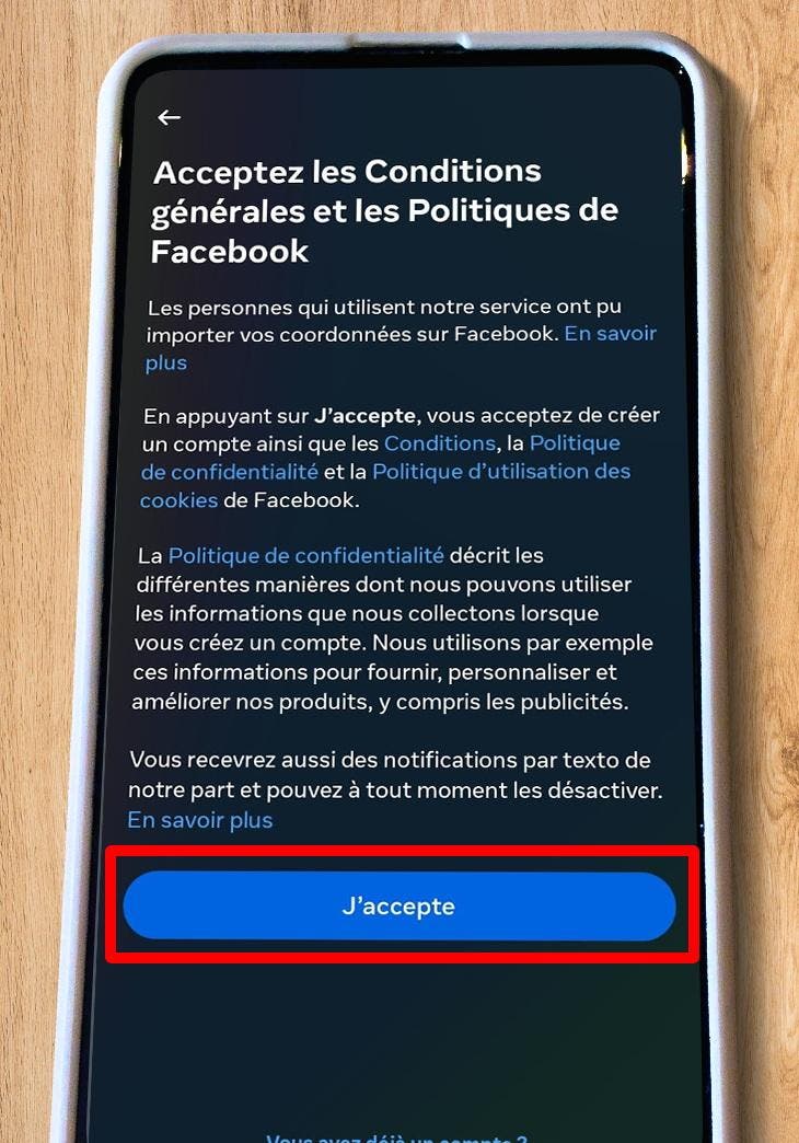 Conditions générales et les politiques de facebook