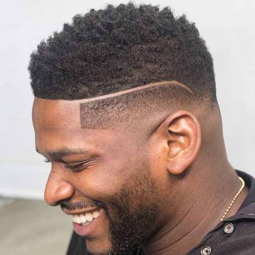 Coupe afro moderne pour homme