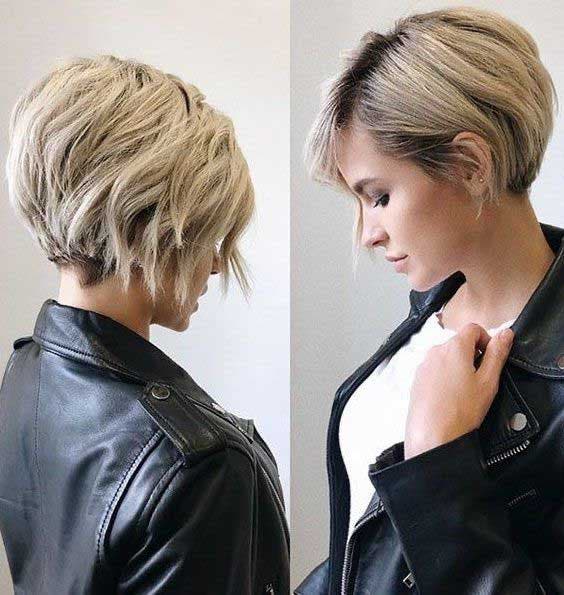 Coupe courte asymétrique