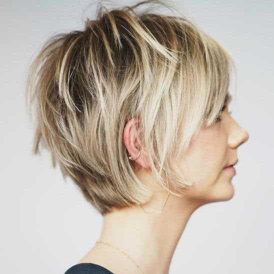 Coupe courte pour cheveux fins