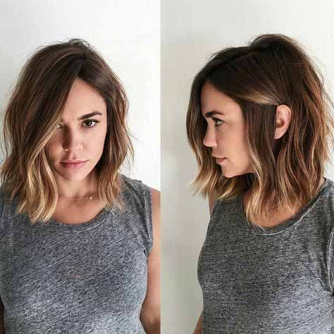 Coupe lob texturé à la mode