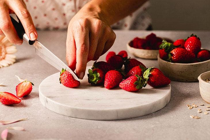 Couper des fraises