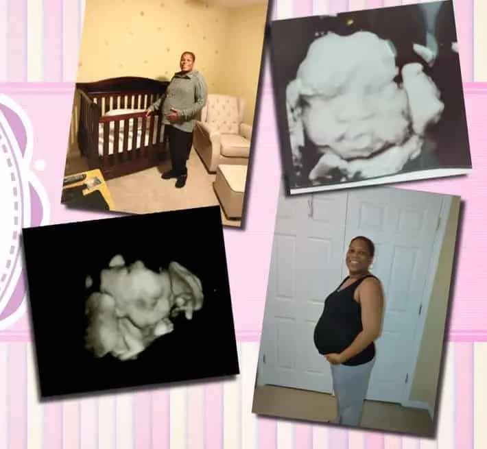 Des photos de Susie pendant la grossesse