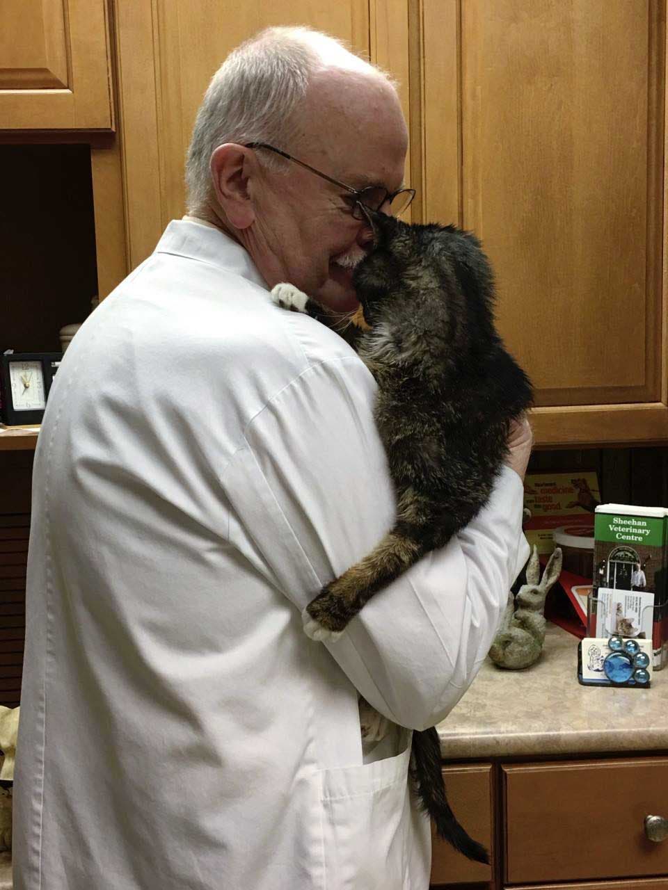 Dr Ed Sheehan et le chat adopté