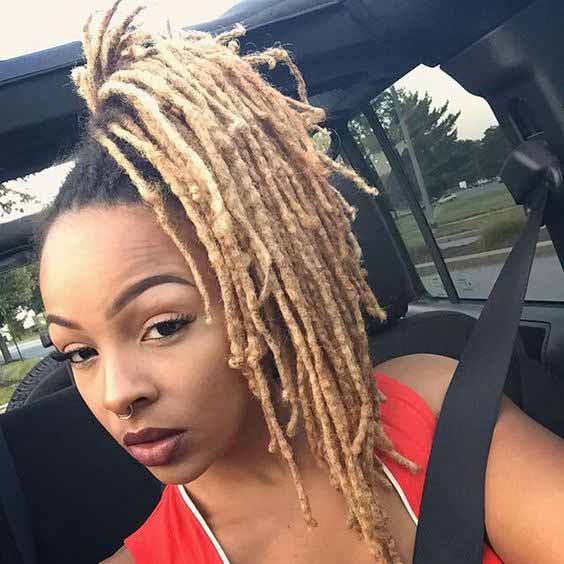 Dreadlocks sur cheveux afro