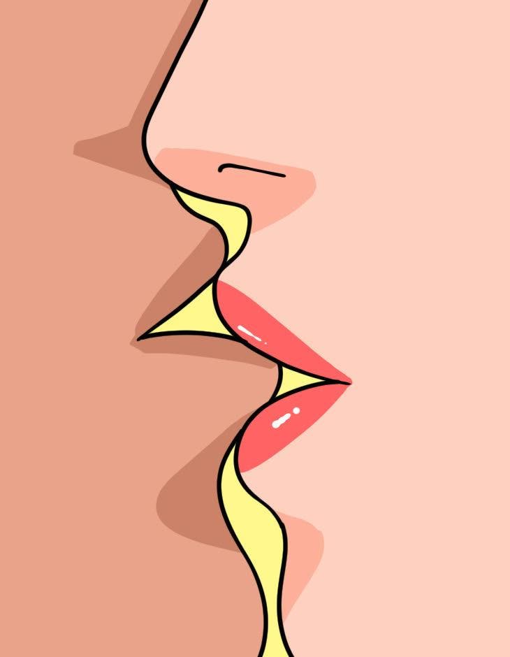 Embrasser sans la langue