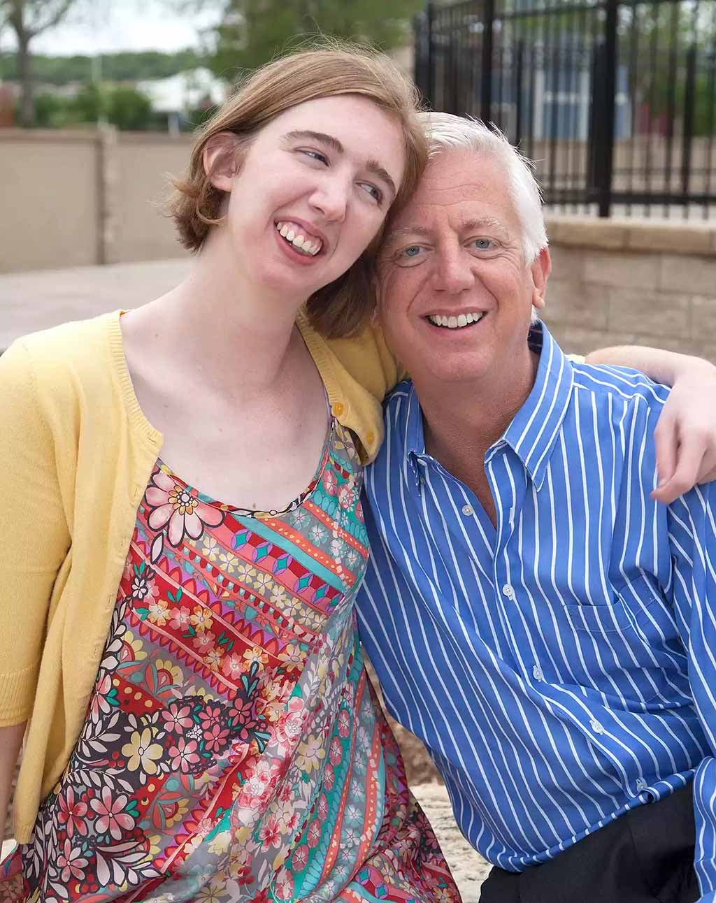 Gordon Hartman avec sa fille Morgan