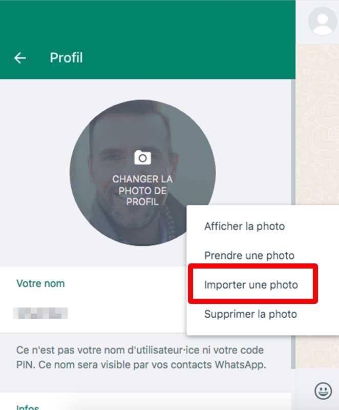 Importer / prendre photo