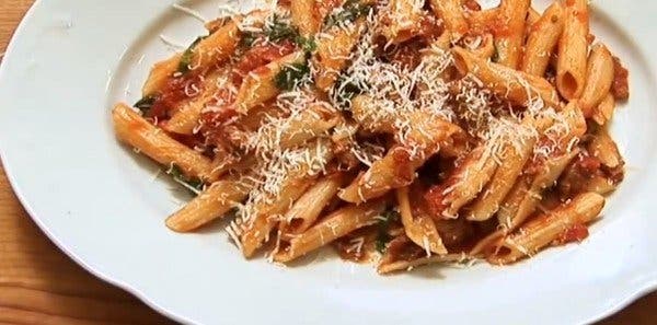 I always drain my pasta in a colander, but after seeing this, never again