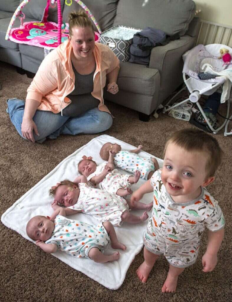 Kayla Glines et ses enfants