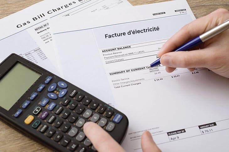 La facture d’électricité 