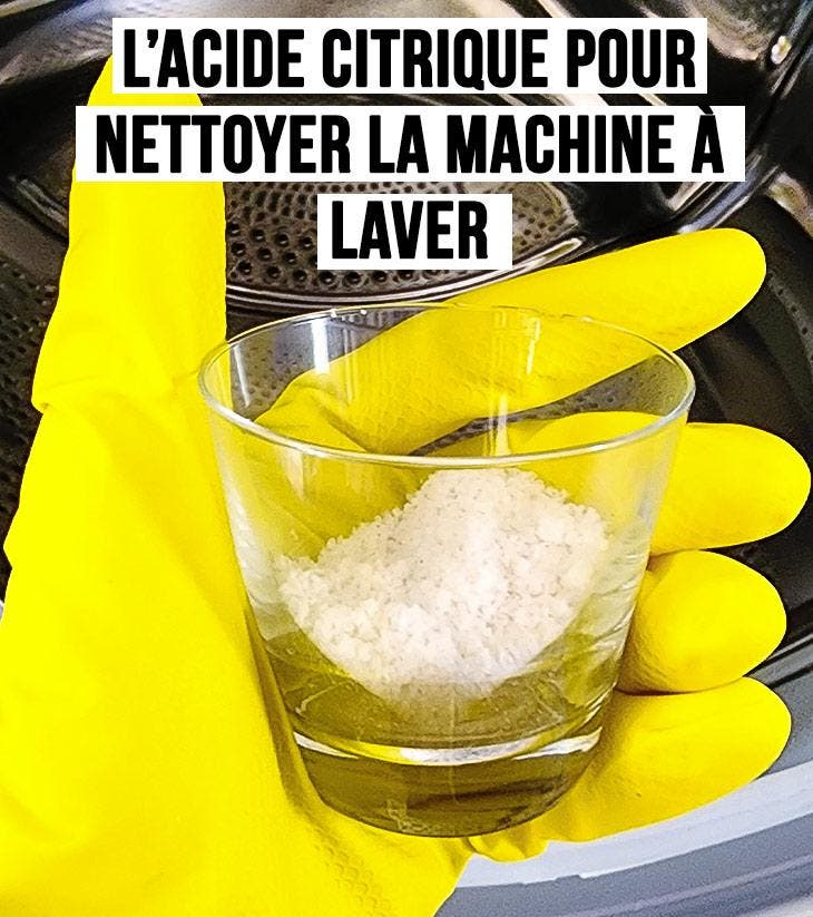 L’acide citrique pour nettoyer la machine à laver