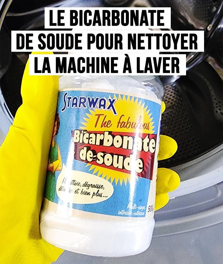 Le bicarbonate de soude pour nettoyer la machine à laver