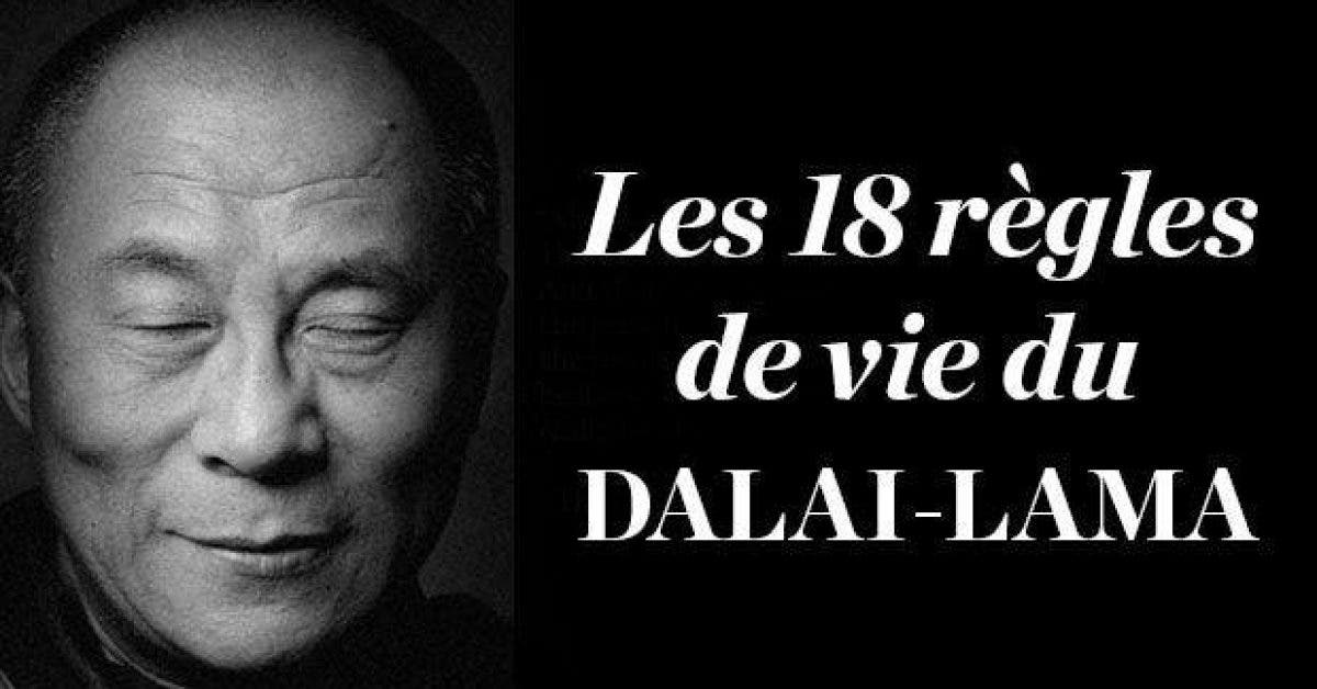 Les 18 Regles De Vie Du Dalai Lama