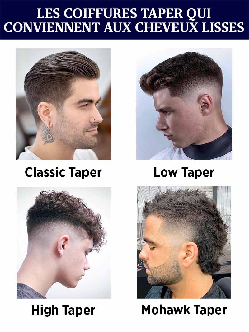 Les coiffures Taper qui conviennent aux cheveux lisses 1
