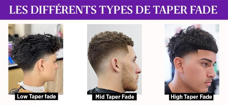 Les différents types de Taper fade_