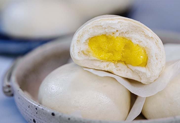 Liu spa bao à la crème aux oeufs