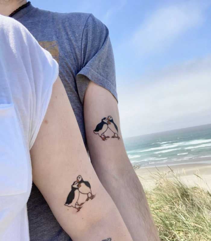 Macareux en tatouage