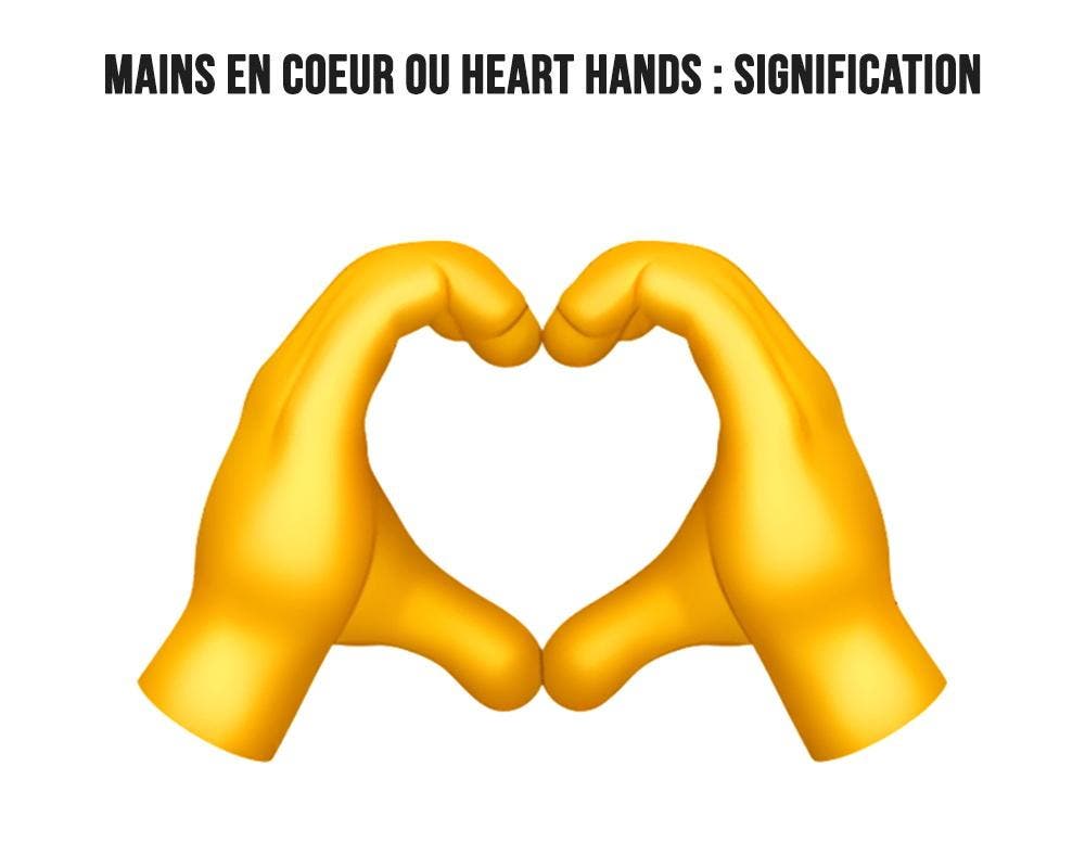 Emoji mains en cœur