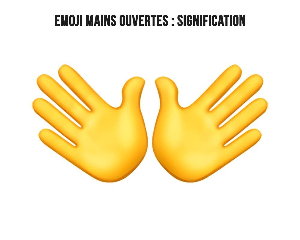 Emoji mains ouvertes