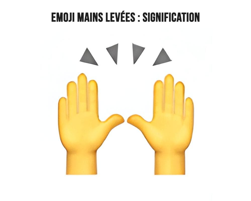 Emoji mains levées