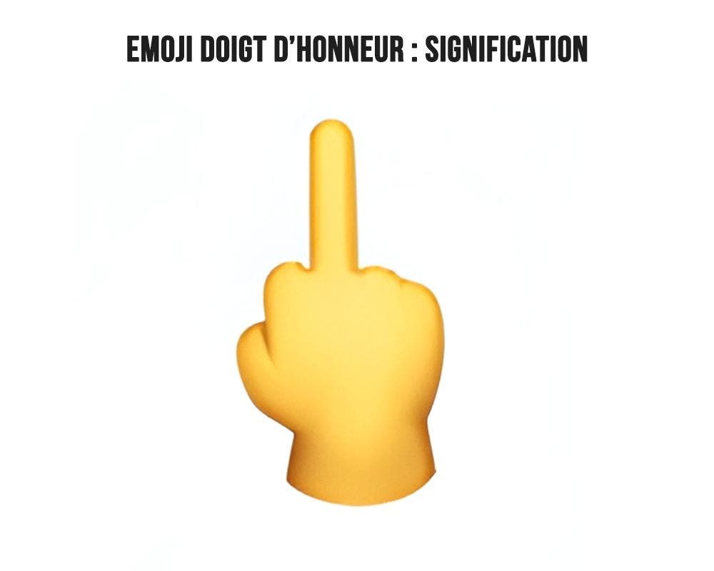 Emoji doigt d'honneur