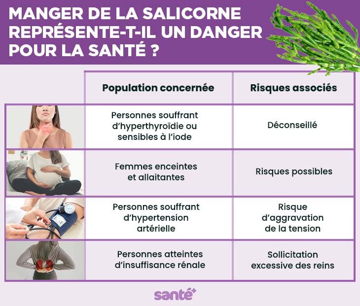 Manger de la salicorne représente-t-il un danger pour la santé __