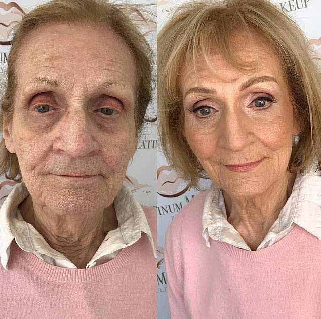 Maquillage - Avant et après