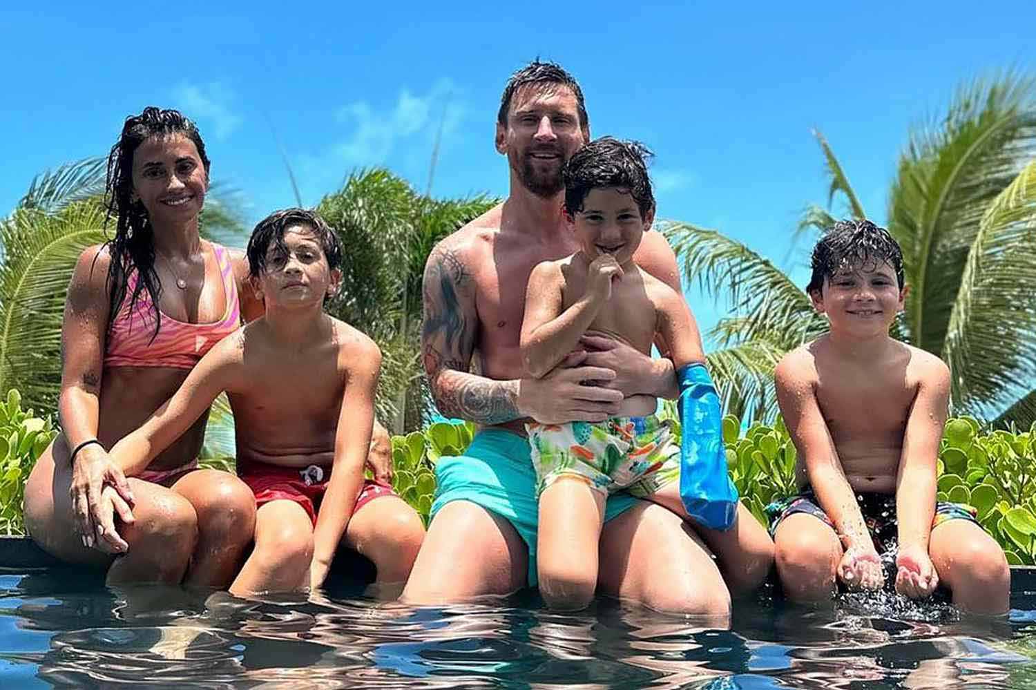 Messi et sa famille à Miami