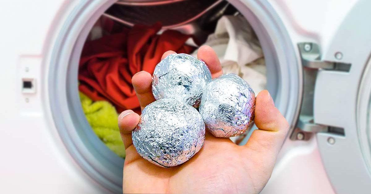 Pourquoi mettre une boule de papier d'aluminium dans la machine à laver?  nessma cuisine