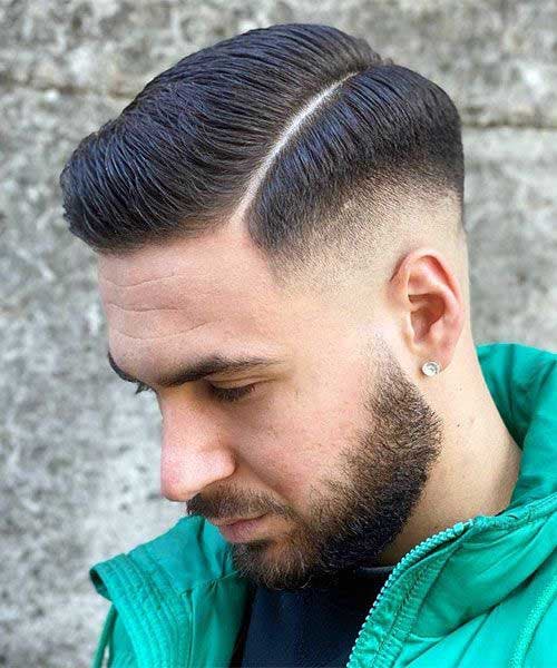 Mid Fade avec raie sur le côté