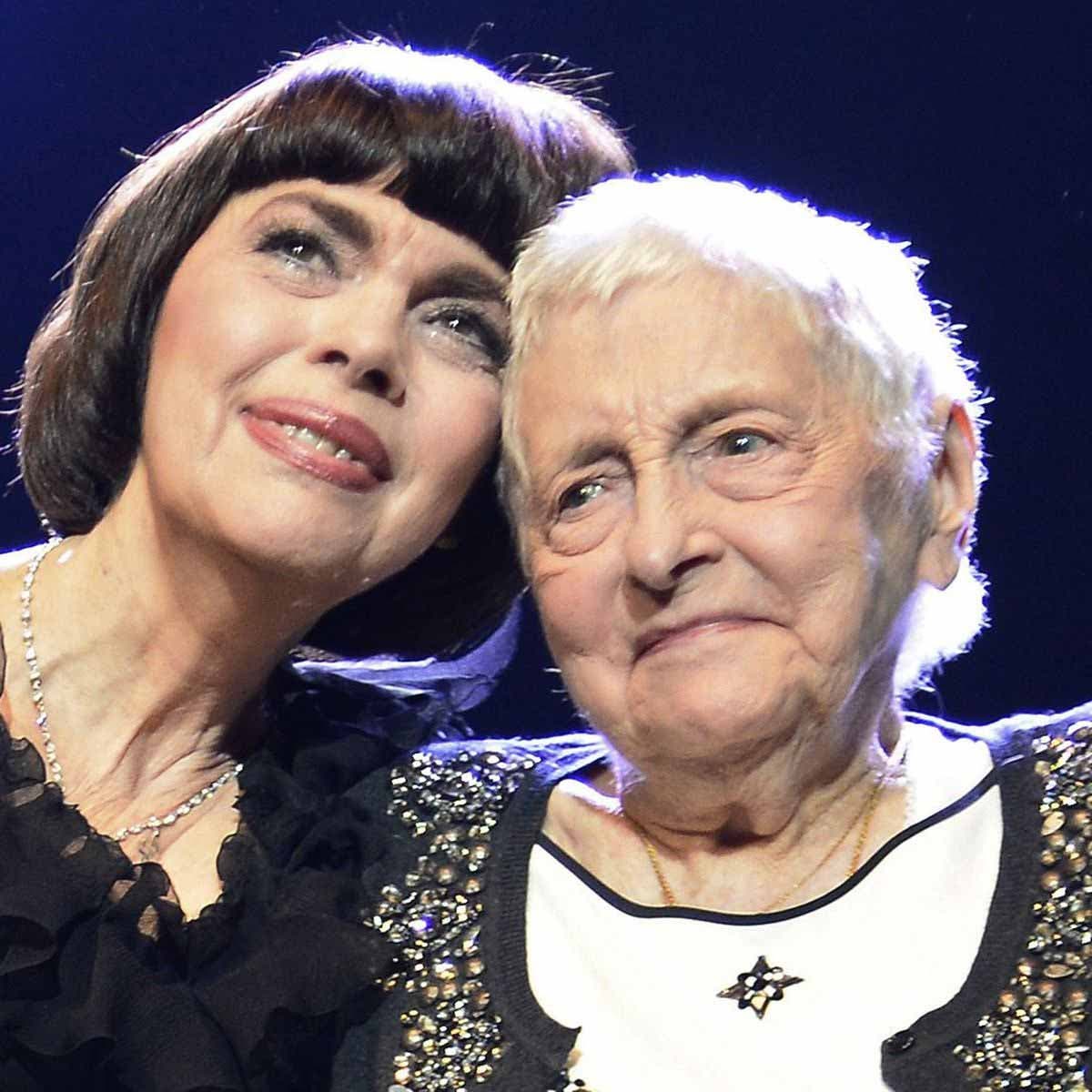 Mireille Mathieu et sa mère