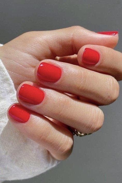 Ongles Courts Rouges